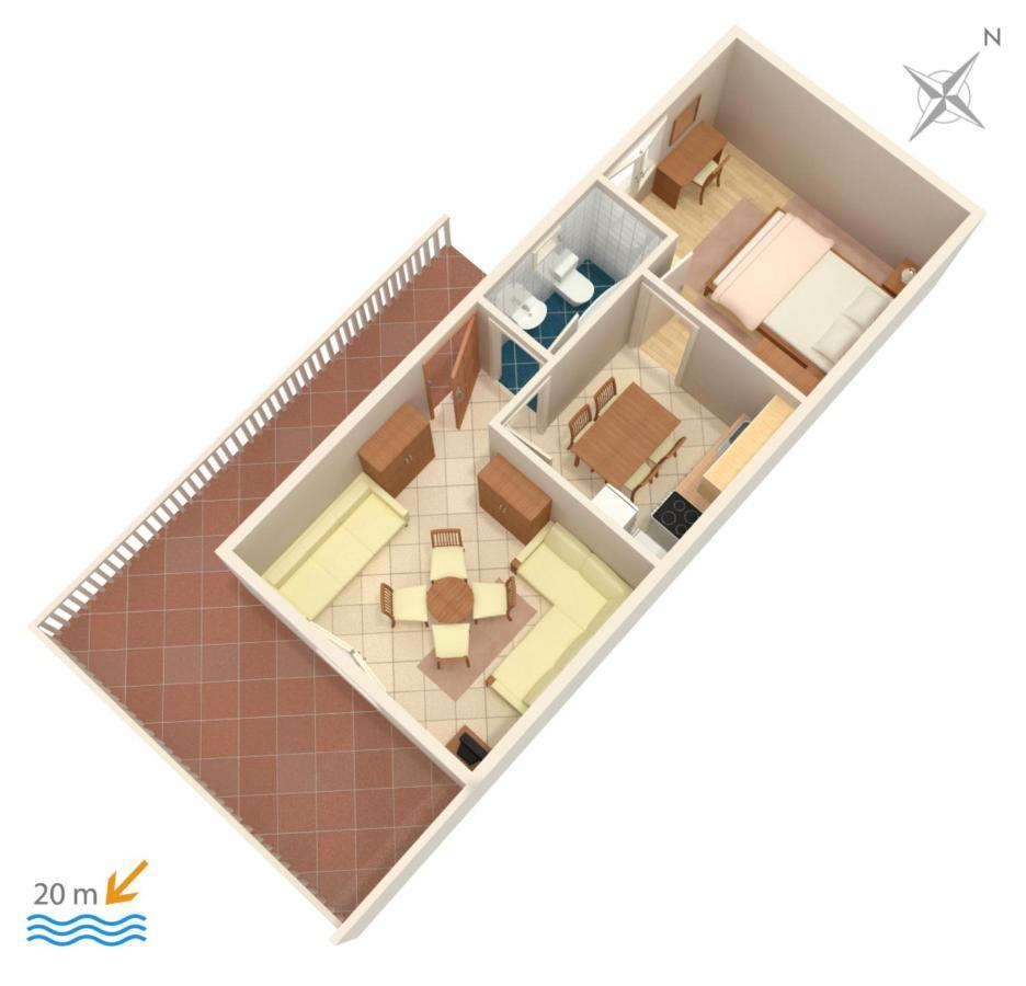 Apartment Milna 2461C Rukavac  Esterno foto